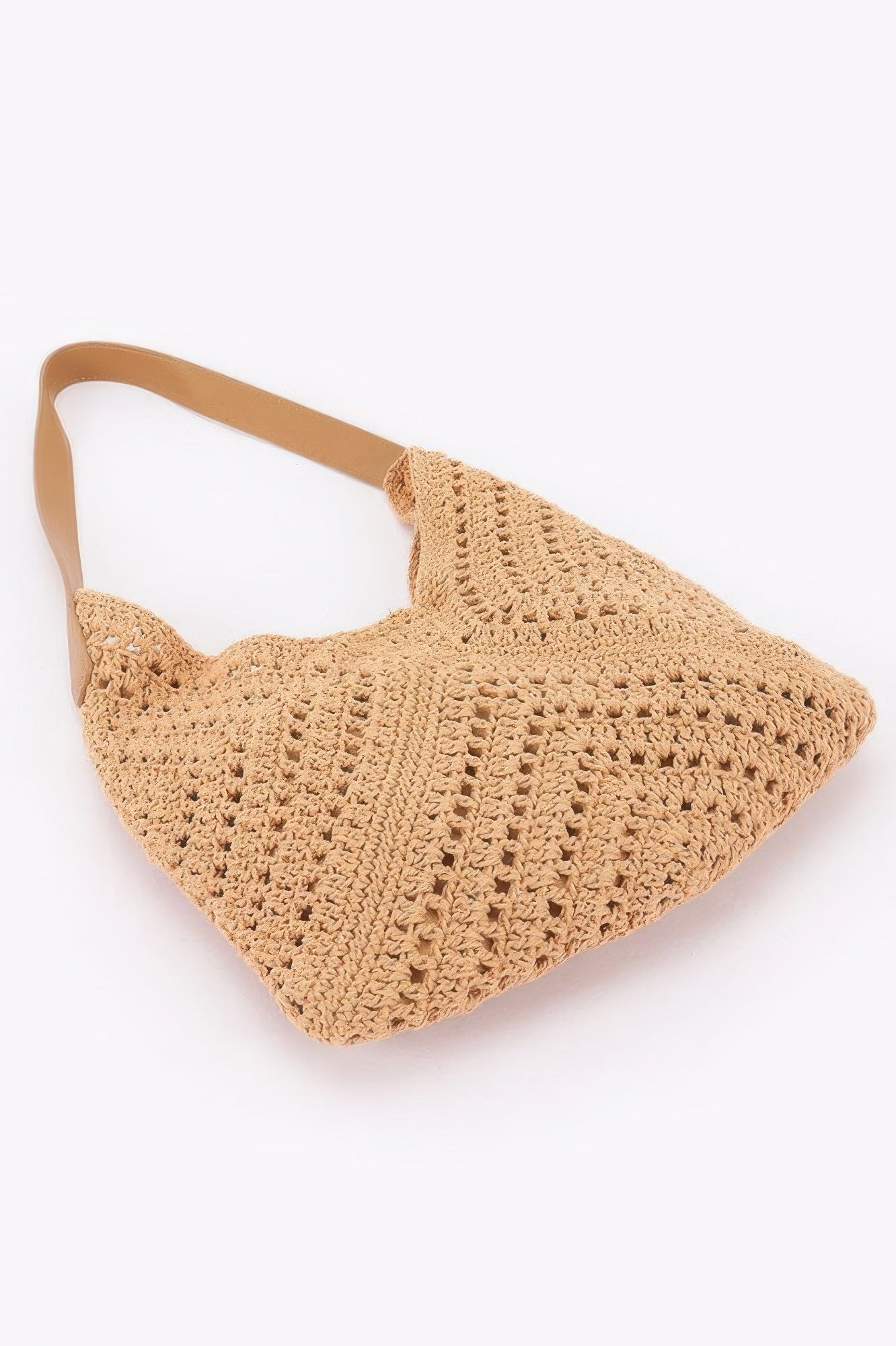 Sac bandoulière en crochet avec pochette
