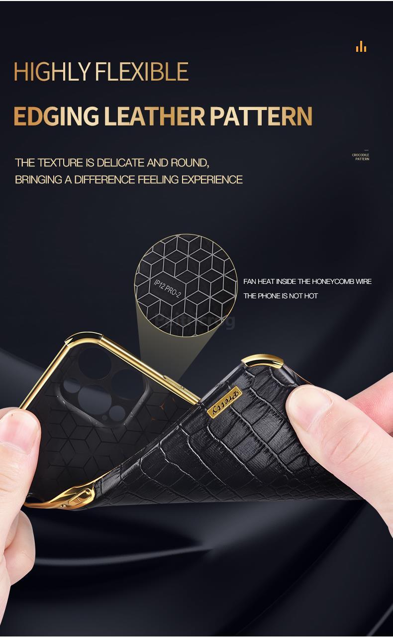 Étui en cuir de crocodile pour iPhone 13 12 Mini antichoc support magnétique à anneau coque de téléphone ultra-mince en cuir de crocodile souple pare-chocs antichoc avec support à anneau housse de protection pour iPhone
