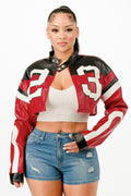 Veste de moto courte