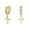 Boucles d'oreilles pendantes Huggies en argent sterling