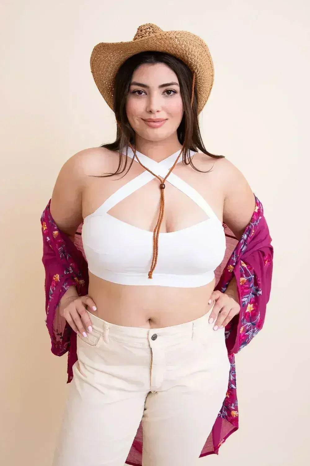 Brassière cache-cœur grande taille