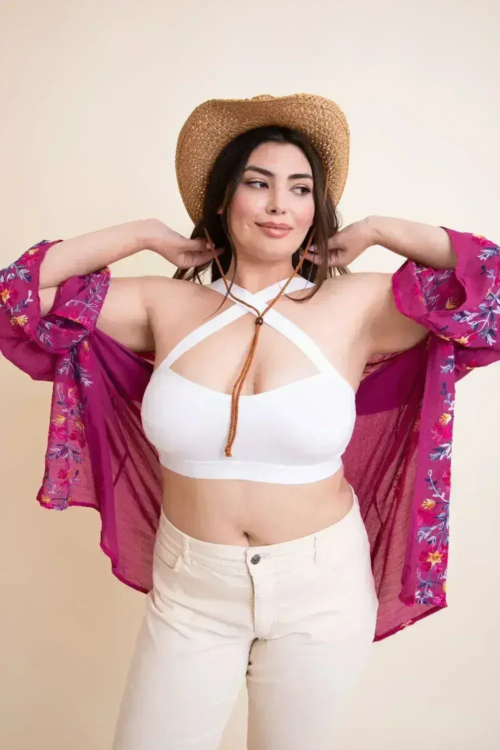 Brassière cache-cœur grande taille