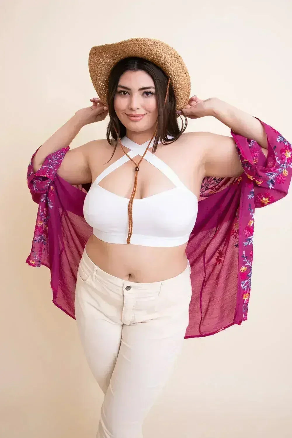 Brassière cache-cœur grande taille