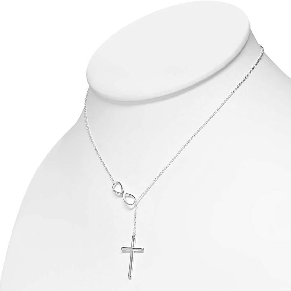 Collier Lariat Croix