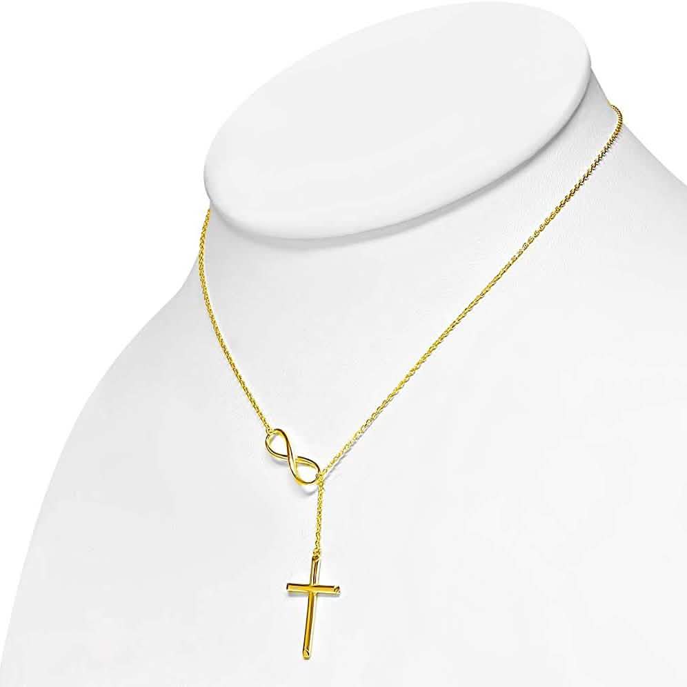 Collier Lariat Croix