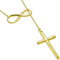 Collier Lariat Croix