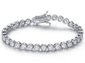 Bracelet tennis Crown fabriqué avec des éléments Swarovski