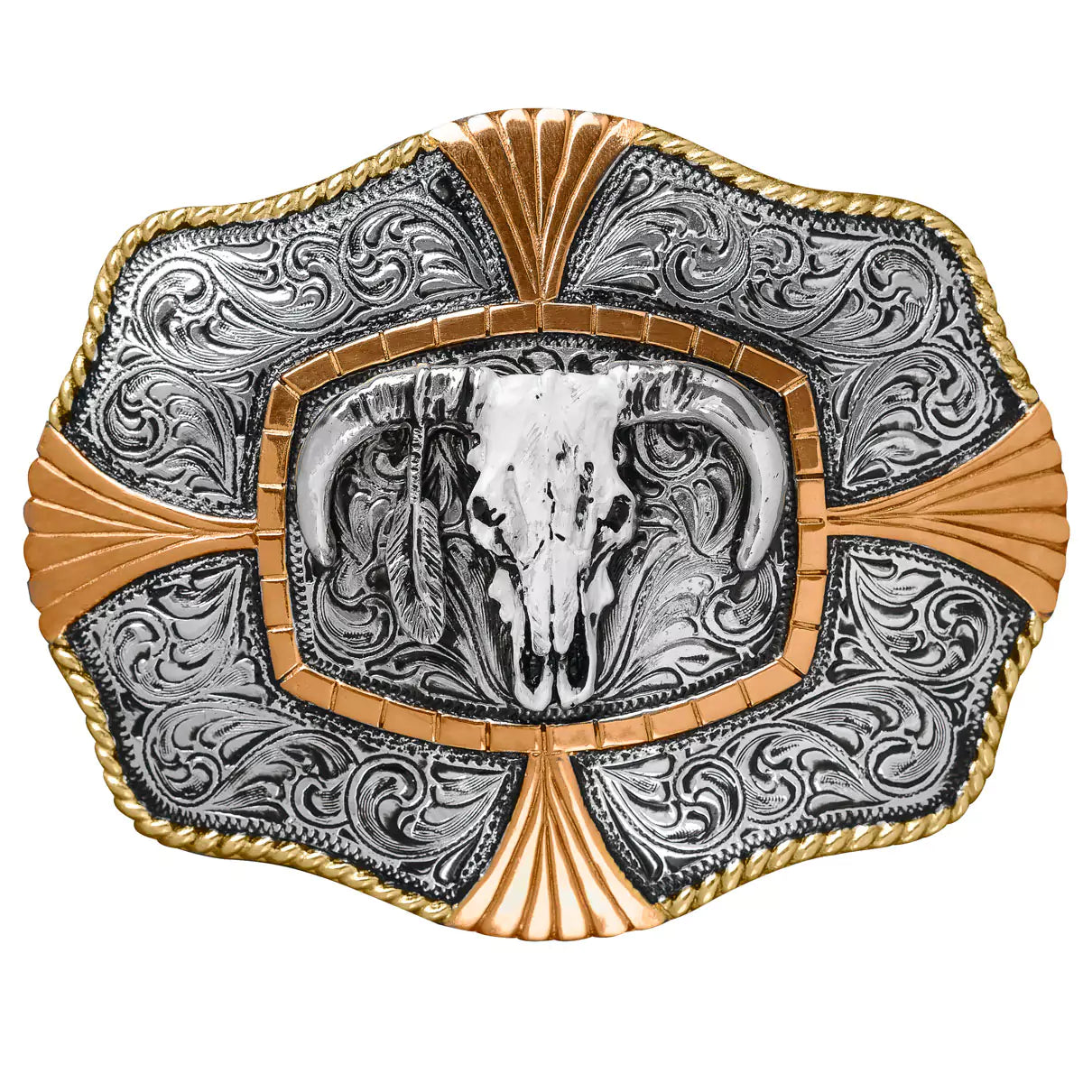 Boucle de ceinture Crâne de bœuf Crumine