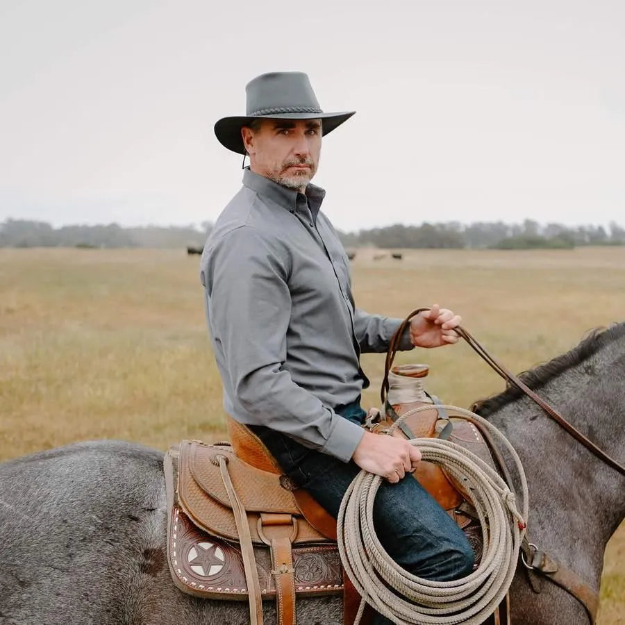 Chapeau australien en cuir Head'n Home Crusher