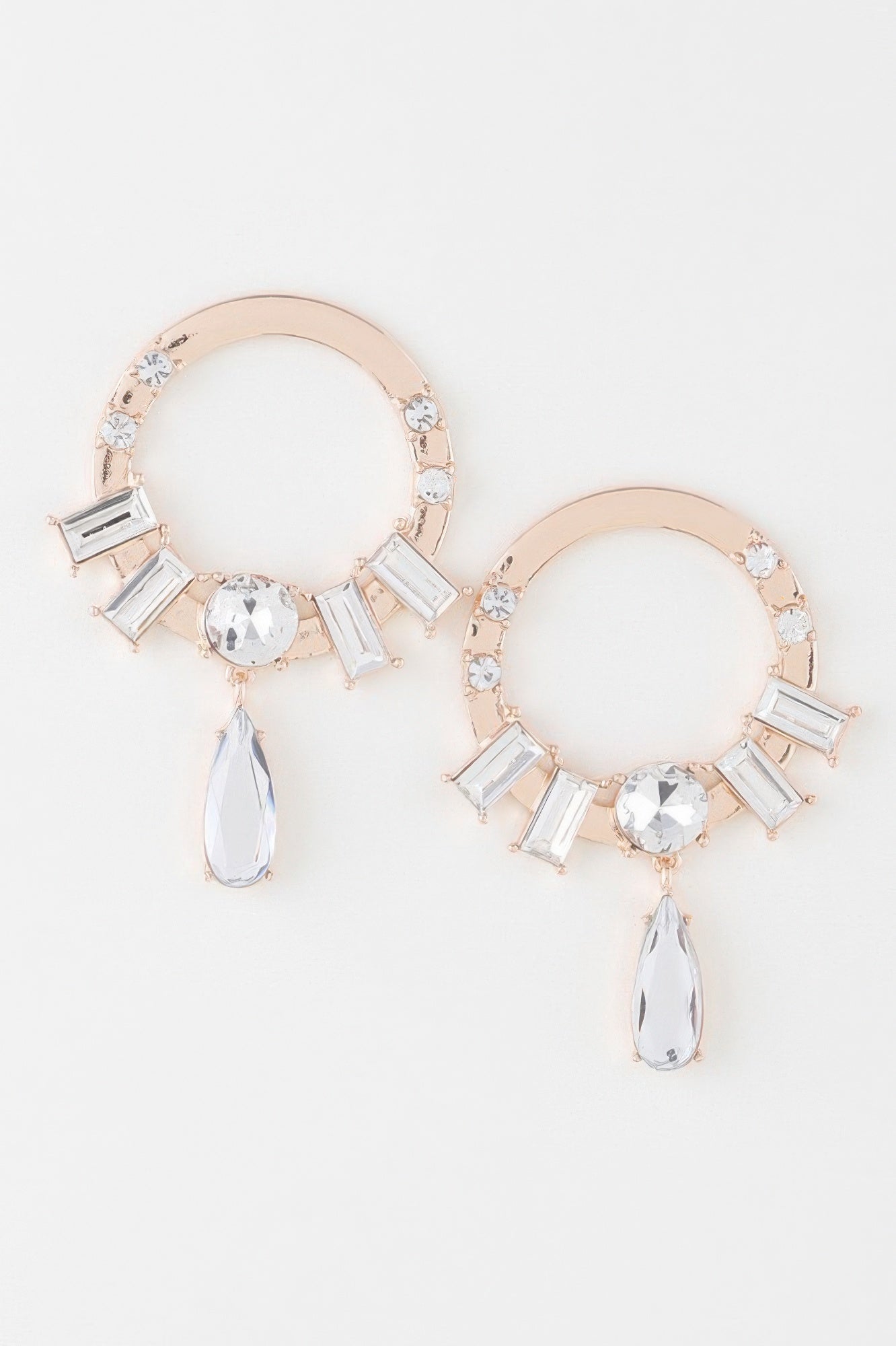 Boucles d'oreilles pendantes Cristaux et Pierres fines