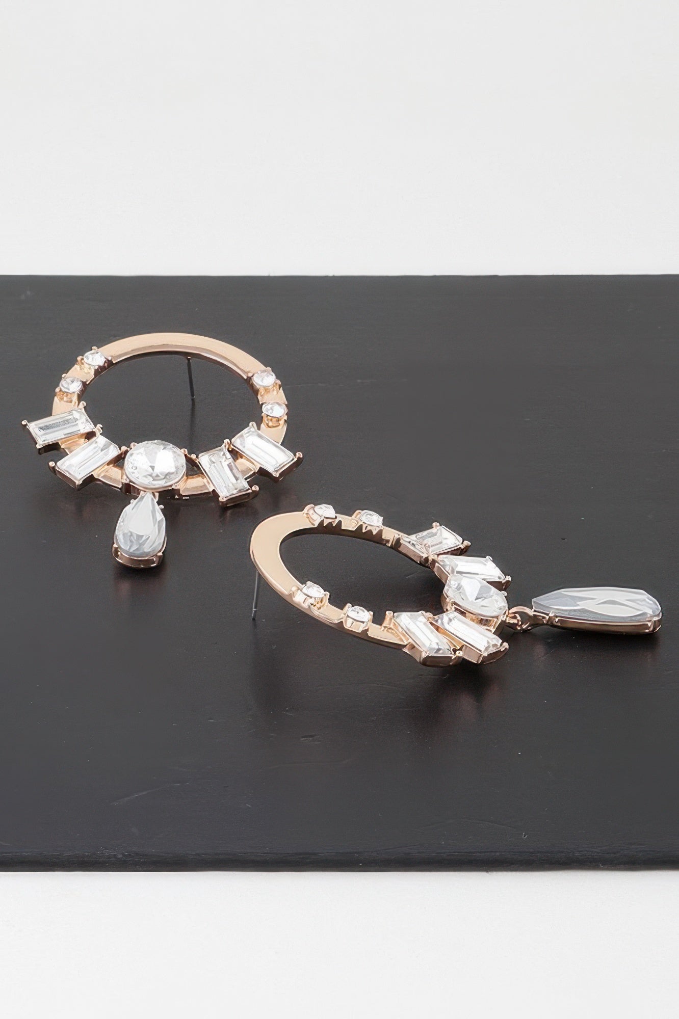 Boucles d'oreilles pendantes Cristaux et Pierres fines