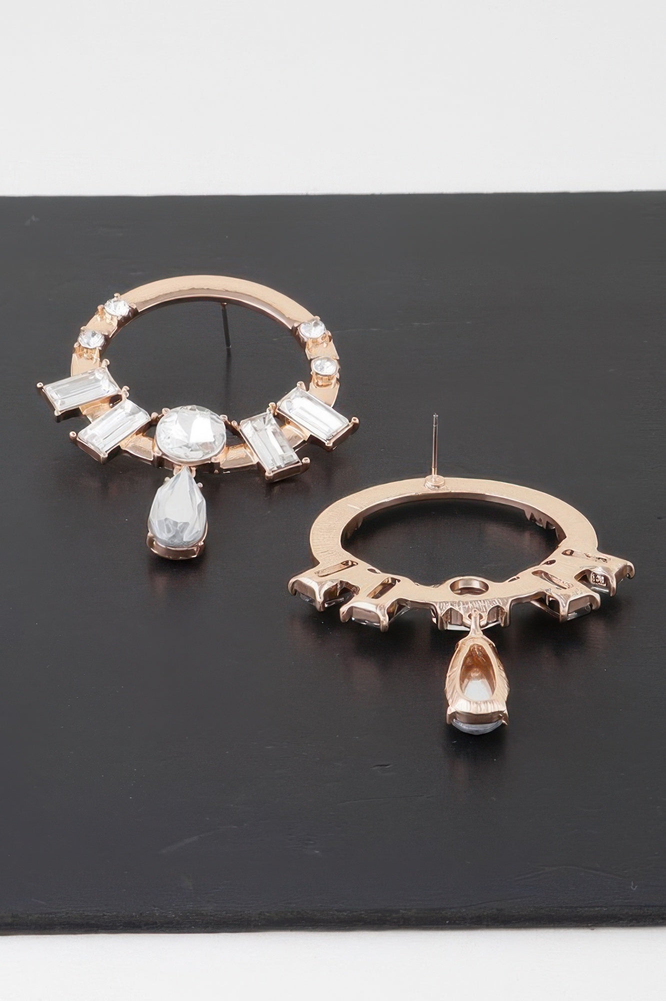 Boucles d'oreilles pendantes Cristaux et Pierres fines