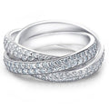 Bague Éternité Cristaux Roulants