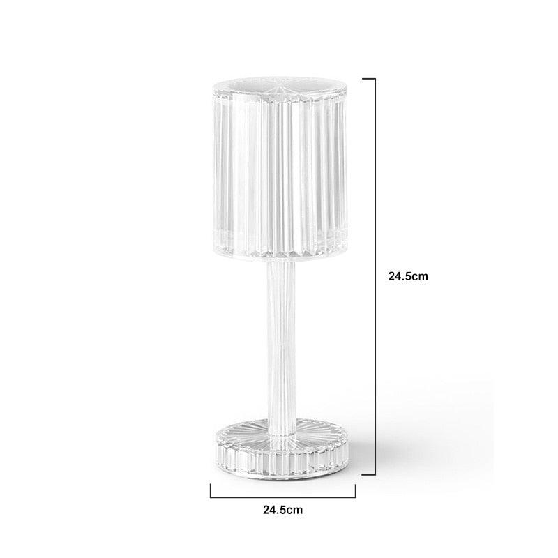 Lampe de Table en Cristal LED Tactile Diamant Lumière d'Ambiance de Chevet RVB Télécommande Veilleuse Romantique Lampe de Table Décorative Lampes de Bureau Mignonnes pour la Décoration de Chambre