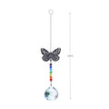 Pendentif Cristal Vent Étoile Lune Attrape-soleil Fait Main Attrape-lumière Prisme en Cristal Nouveauté Prisme Lumineux Coloré Lustre en Cristal Pendentif en Verre Perle Fil Cadeau Jardin Fait Main Fenêtre Mariage Rideau Lustre