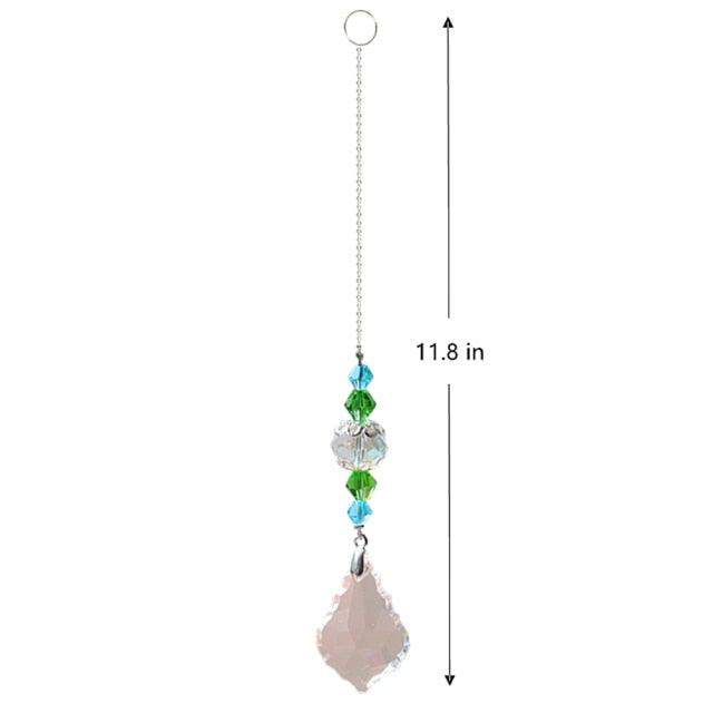 Pendentif Cristal Vent Étoile Lune Attrape-soleil Fait Main Attrape-lumière Prisme en Cristal Nouveauté Prisme Lumineux Coloré Lustre en Cristal Pendentif en Verre Perle Fil Cadeau Jardin Fait Main Fenêtre Mariage Rideau Lustre