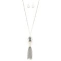 Collier pampilles chaîne strass cubiques