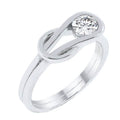 Bague Nœud d'Amour en Oxyde de Zirconium