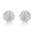 Boucles d'oreilles clous en oxyde de zirconium