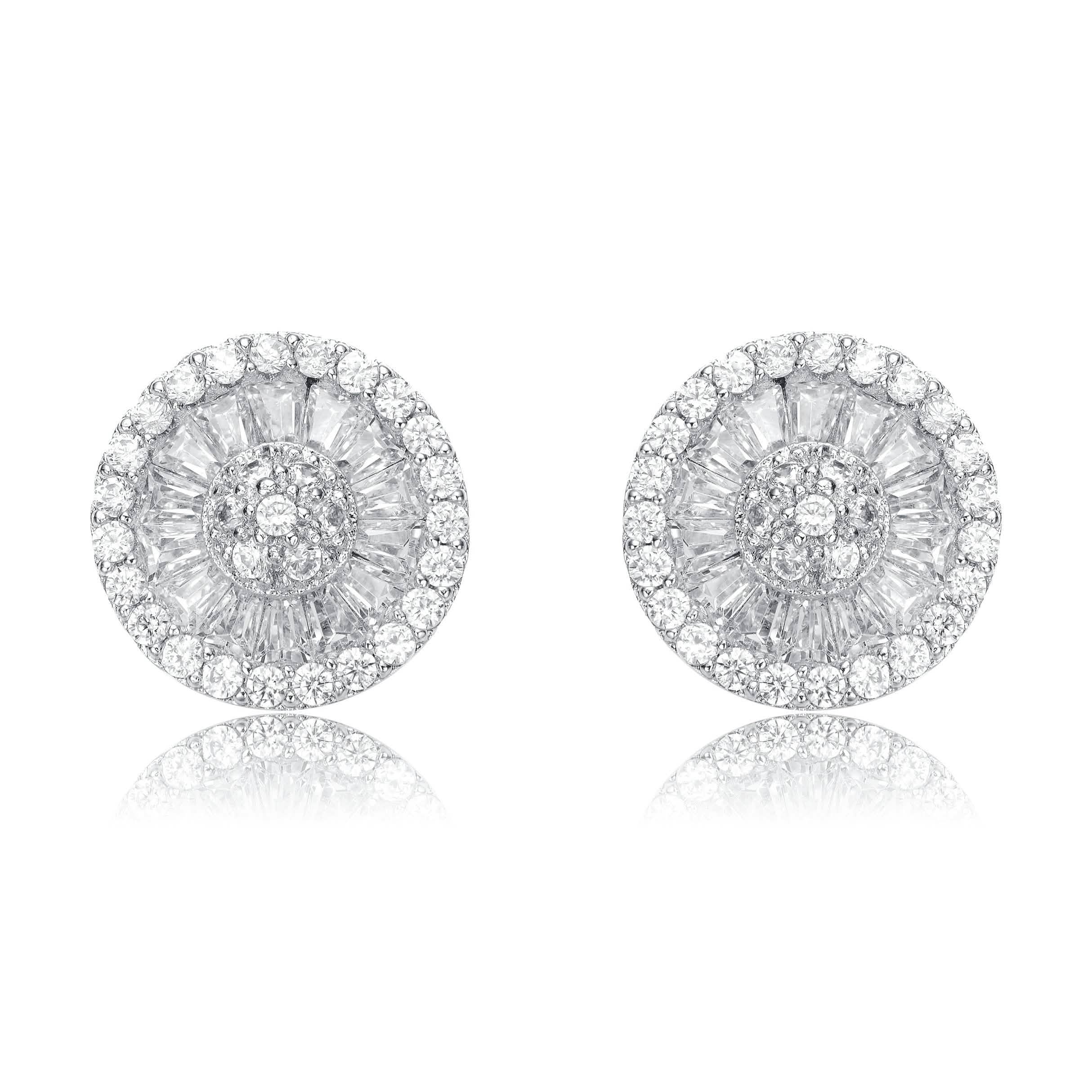 Boucles d'oreilles clous en oxyde de zirconium