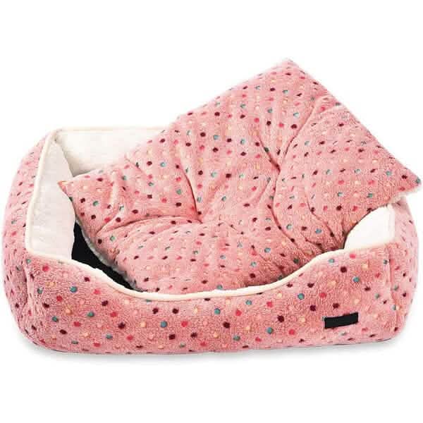 Lit douillet pour animaux de compagnie (chats ou chiens), doux et confortable