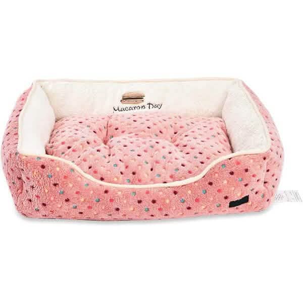 Lit douillet pour animaux de compagnie (chats ou chiens), doux et confortable