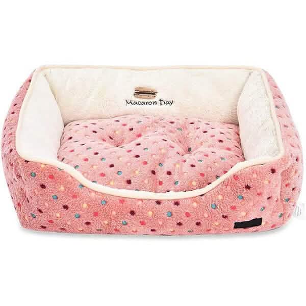 Lit douillet pour animaux de compagnie (chats ou chiens), doux et confortable