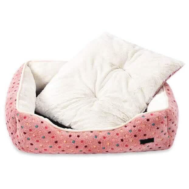 Lit douillet pour animaux de compagnie (chats ou chiens), doux et confortable