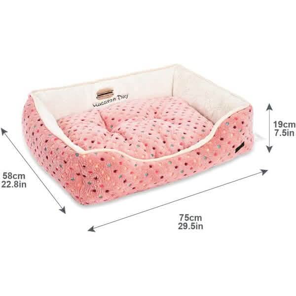 Lit douillet pour animaux de compagnie (chats ou chiens), doux et confortable