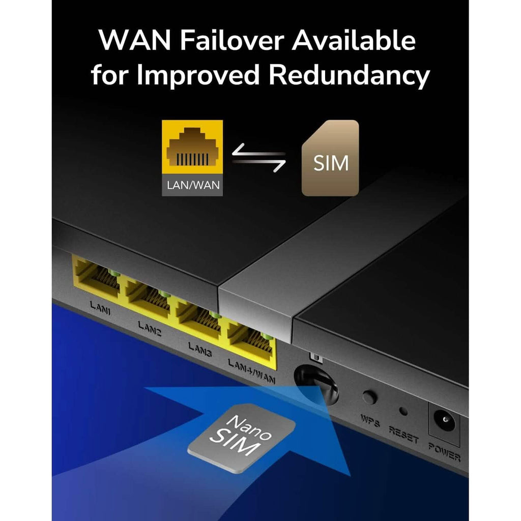 Cudy Nouveau Routeur Modem 4G LTE Dual Band AC1200 Débloqué avec Emplacement pour Carte SIM (Reconditionné)