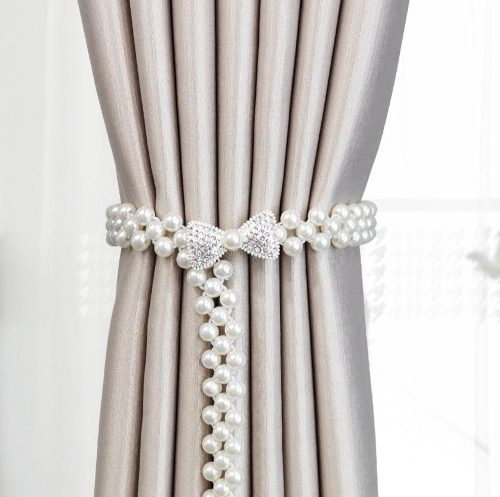 Embrasses Rideaux Élastiques Support Crochets Boucles Clips Jolis et Tendance Polyester Accessoires Décoratifs Maison Style Moderne Simple Embrasses de Rideaux