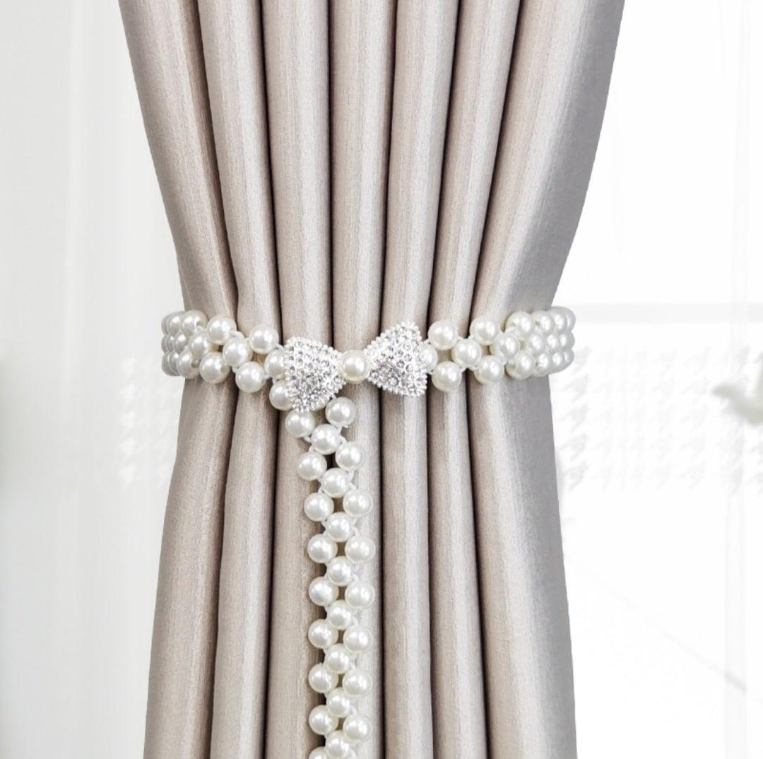 Embrasses Rideaux Élastiques Support Crochets Boucles Clips Jolis et Tendance Polyester Accessoires Décoratifs Maison Style Moderne Simple Embrasses de Rideaux