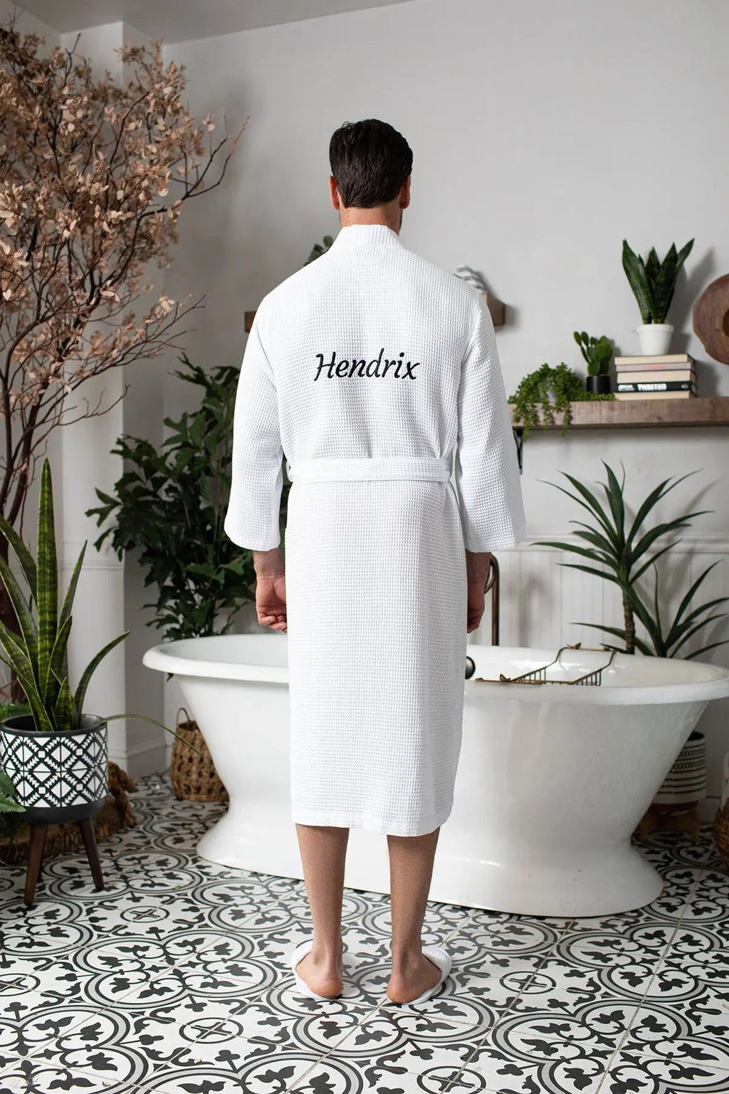 Peignoir gaufré pour homme - Absorbant, Léger