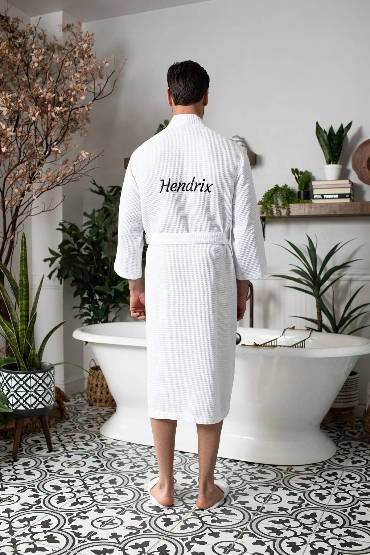Peignoir gaufré pour homme - Absorbant, Léger