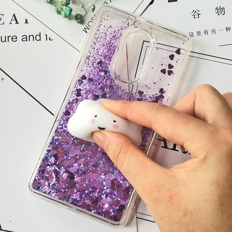 Jolie coque 3D Squishy Cat pour Xiaomi Redmi 5 plus 4X 8A 9A 9C 10T, étui de téléphone de luxe à paillettes pour Redmi Note 5 9 Pro 5A Prime, étui de protection arrière souple en silicone brillant 3D avec paillettes liquides scintillantes et fluides