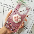 Jolie coque 3D Squishy Cat pour Xiaomi Redmi 5 plus 4X 8A 9A 9C 10T, étui de téléphone de luxe à paillettes pour Redmi Note 5 9 Pro 5A Prime, étui de protection arrière souple en silicone brillant 3D avec paillettes liquides scintillantes et fluides