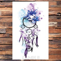 Autocollants temporaires mignons oiseaux noirs étanches tatouage fleur corps élégant oiseau papillon style pour femmes