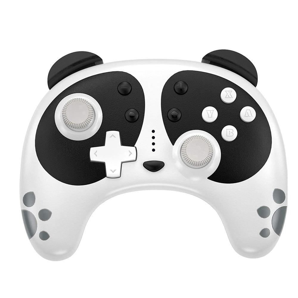 Manette de jeu sans fil Bluetooth Panda noir et blanc mignonne Compatible avec PC portable