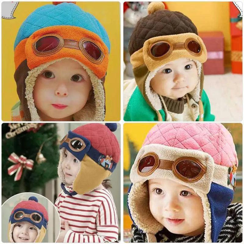 Mignons Bonnets d'hiver en dessin animé pour bébé, chauds, à rabat, couvrants, classiques, en fausse fourrure, doux, pour filles et garçons, bonnets d'hiver.
