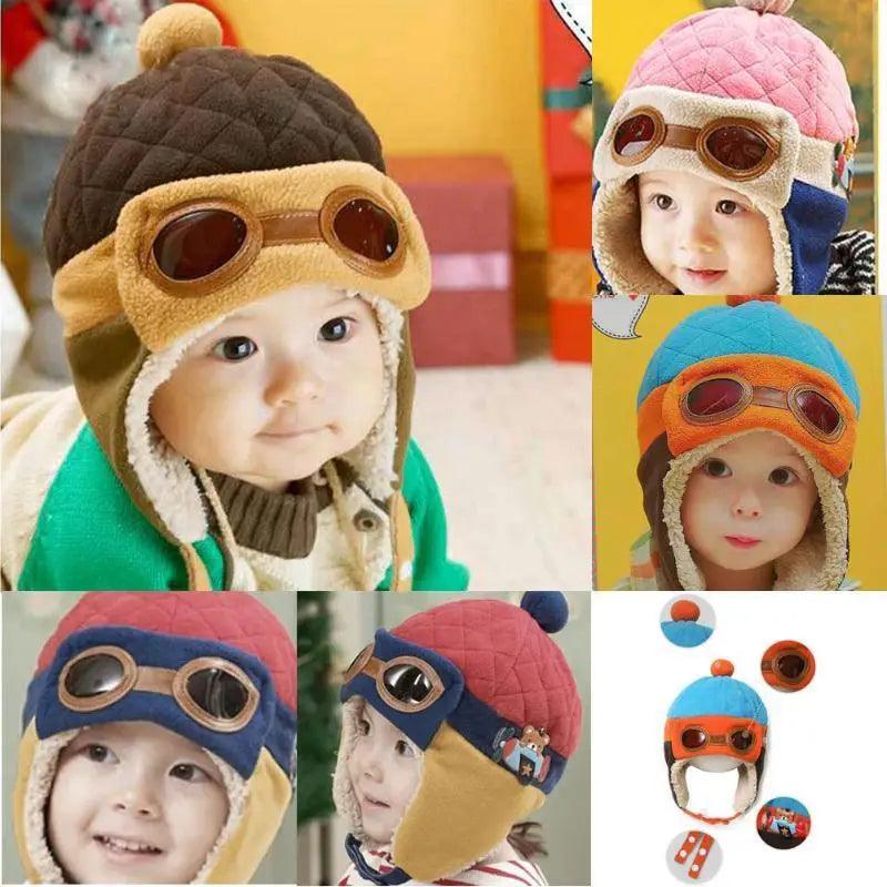 Mignons Bonnets d'hiver en dessin animé pour bébé, chauds, à rabat, couvrants, classiques, en fausse fourrure, doux, pour filles et garçons, bonnets d'hiver.