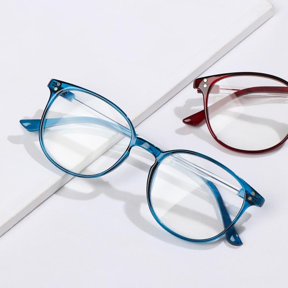 Lunettes de vue mignonnes et transparentes pour femmes, monture carrée rétro, lunettes de lecture haute définition, unisexe, anti-lumière bleue, montures de lunettes en PC ultra légères, soins de la vue +1.00~4.00