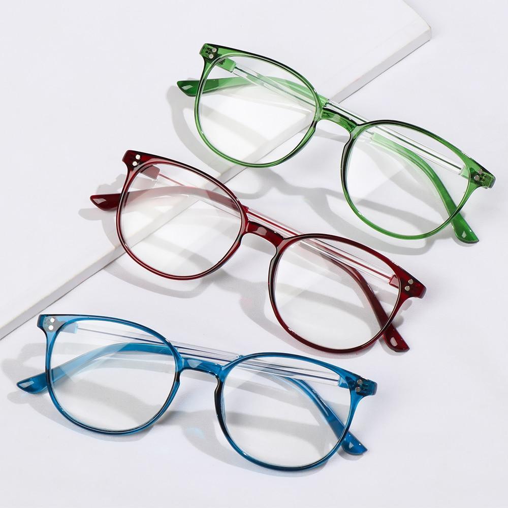 Lunettes de vue mignonnes et transparentes pour femmes, monture carrée rétro, lunettes de lecture haute définition, unisexe, anti-lumière bleue, montures de lunettes en PC ultra légères, soins de la vue +1.00~4.00