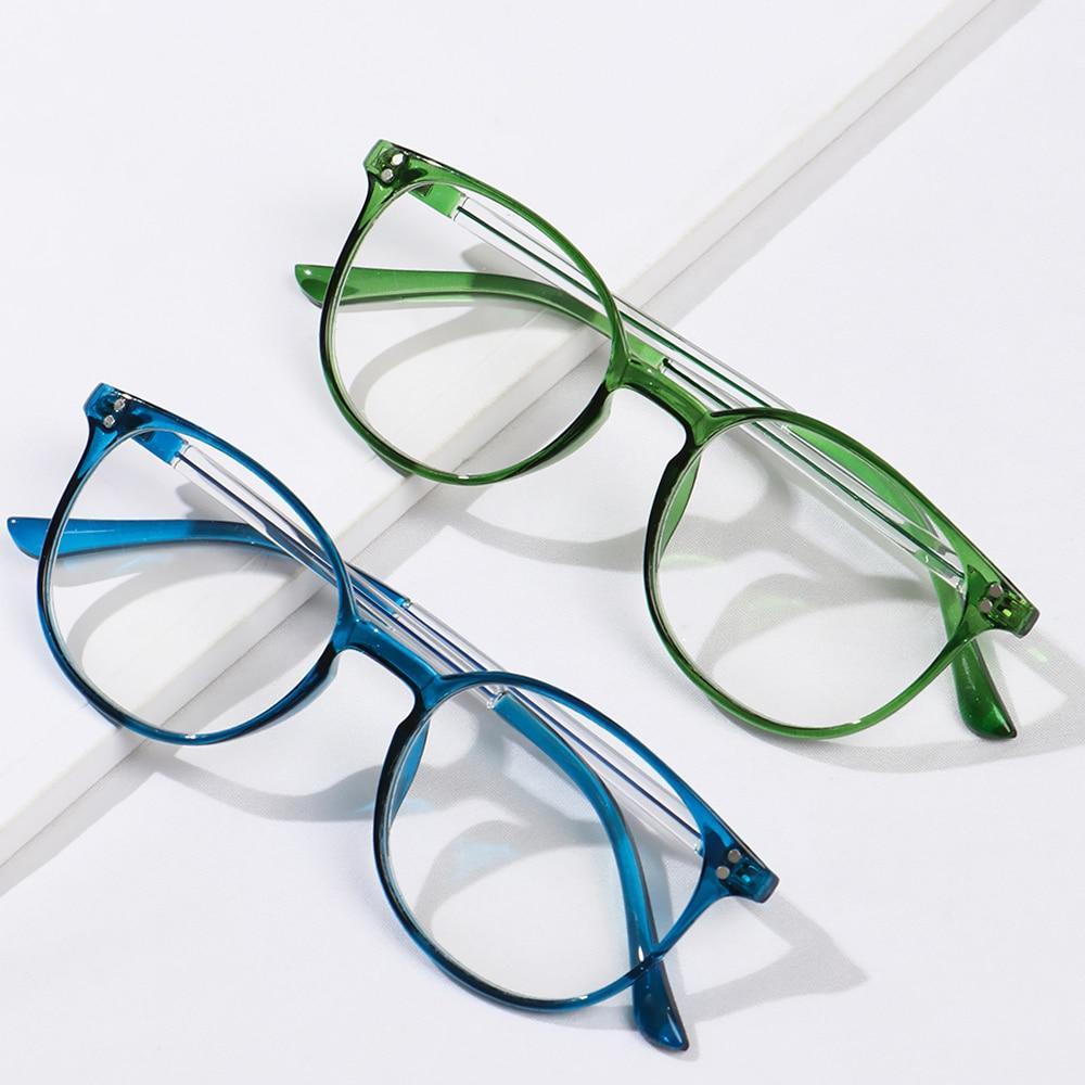 Lunettes de vue mignonnes et transparentes pour femmes, monture carrée rétro, lunettes de lecture haute définition, unisexe, anti-lumière bleue, montures de lunettes en PC ultra légères, soins de la vue +1.00~4.00