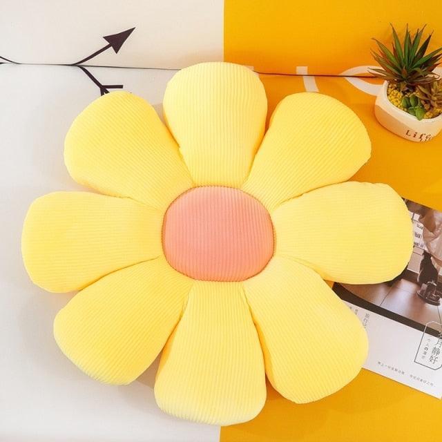 Cute Daisy Pillow Stuffed Flower Toy Doll Flower Floor Super Soft Seat Cushion on The Sofa Flower Floor Pillow Seating Cushion Floor Pillows Kids Girls Gifts Home Decor Flower Floor Pillow Seating Cushion Cute Room Decor for Girls Teens Tweens Toddlers