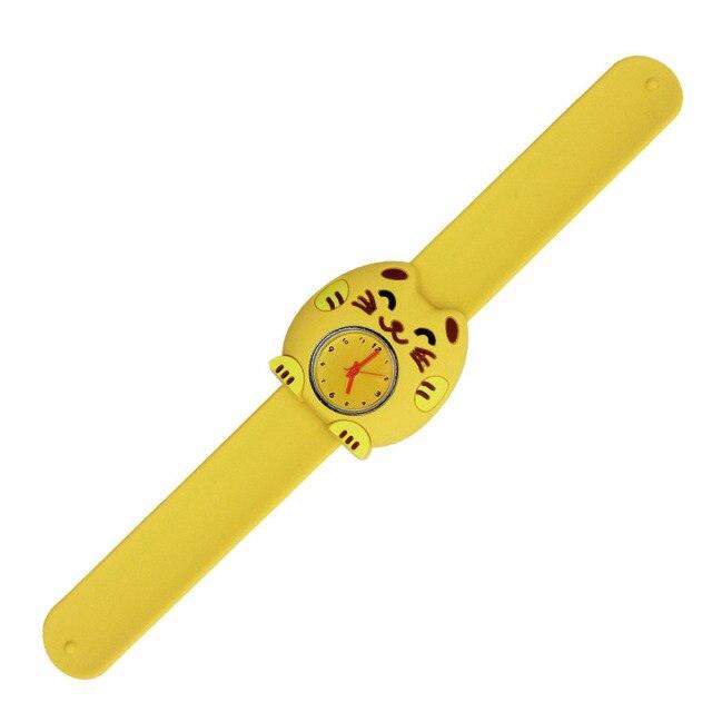 Mignonne, vive, adorable, unisexe, montre-bracelet à quartz pour enfants, avec bracelet en silicone à motif unique et coloré, élégante, pour enfants et tout-petits, pour apprendre l'heure, pour garçons et filles.