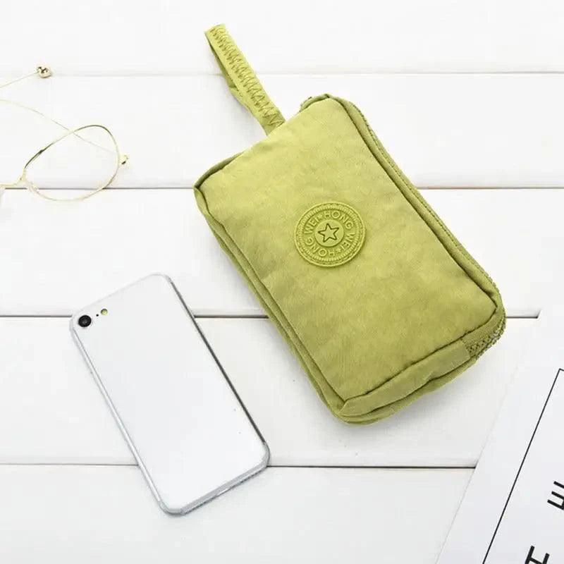 Portefeuille femme en cuir rose mignon, mini-sac à glissière tendance et élégant pour femmes, portefeuilles courts et simples