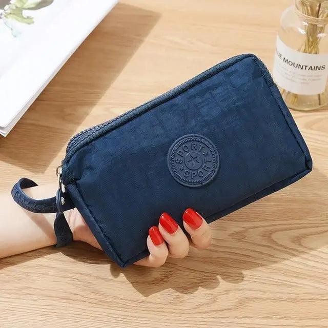 Portefeuille femme en cuir rose mignon, mini-sac à glissière tendance et élégant pour femmes, portefeuilles courts et simples