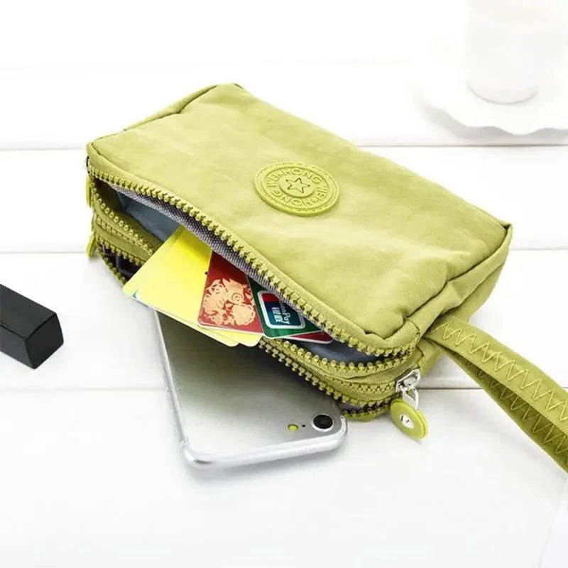 Portefeuille femme en cuir rose mignon, mini-sac à glissière tendance et élégant pour femmes, portefeuilles courts et simples