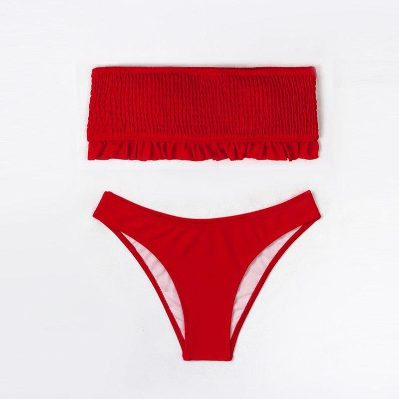 Maillot de bain deux pièces bikini bustier en dentelle rose mignon, maillot de bain femme avec armature, ensemble bikini échancré pour femme, maillot de bain deux pièces push-up, maillot de bain d'été, tenue de plage.