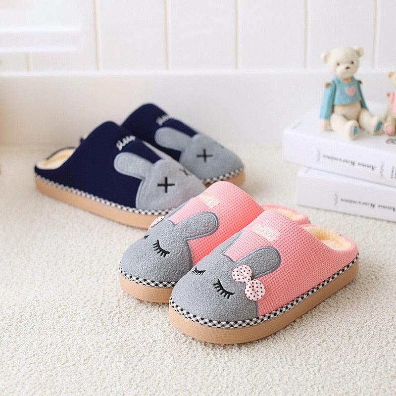 Chaussons d'intérieur pour femme, mignons, violets, motif chat, en peluche, hiver, pantoufles chaudes, confortables, à poils longs, fourrées, doublées polaire